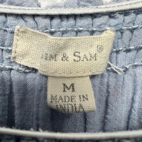 Sim & Sam Womens Babydoll Dress Medium Maxi Floral Cottagecore Fairy Romantic - Picture 2 of 16